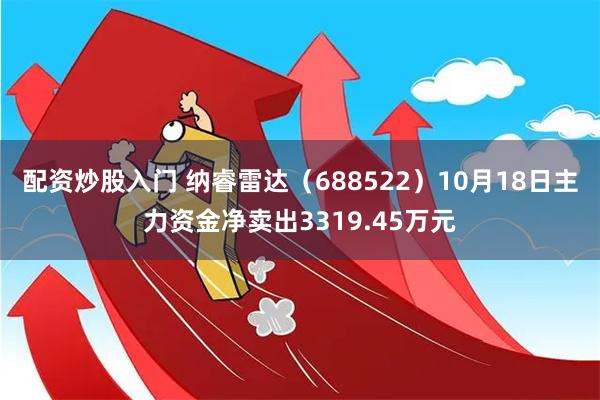 配资炒股入门 纳睿雷达（688522）10月18日主力资金净卖出3319.45万元